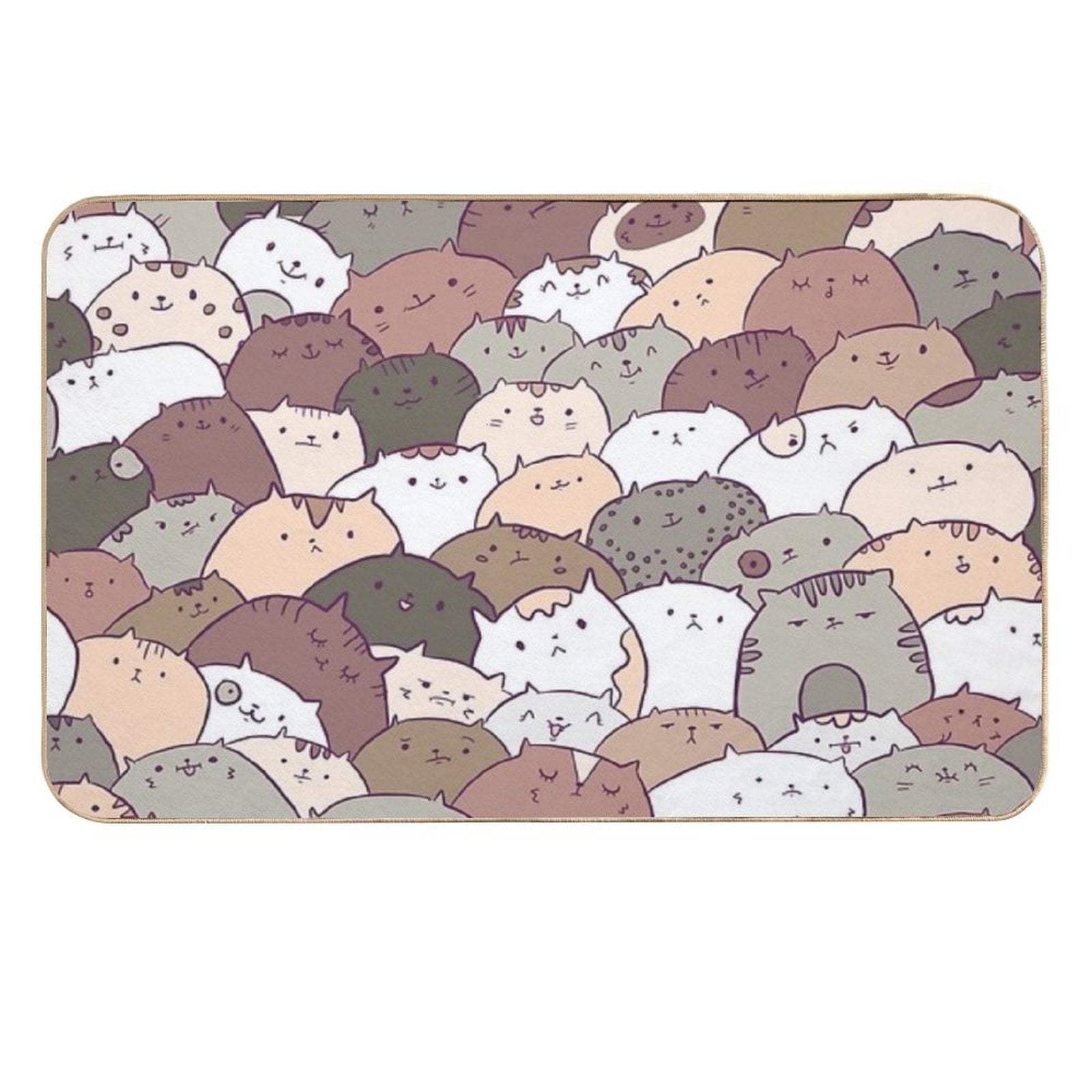 Lots of Cats  Repositionable Bath Mat