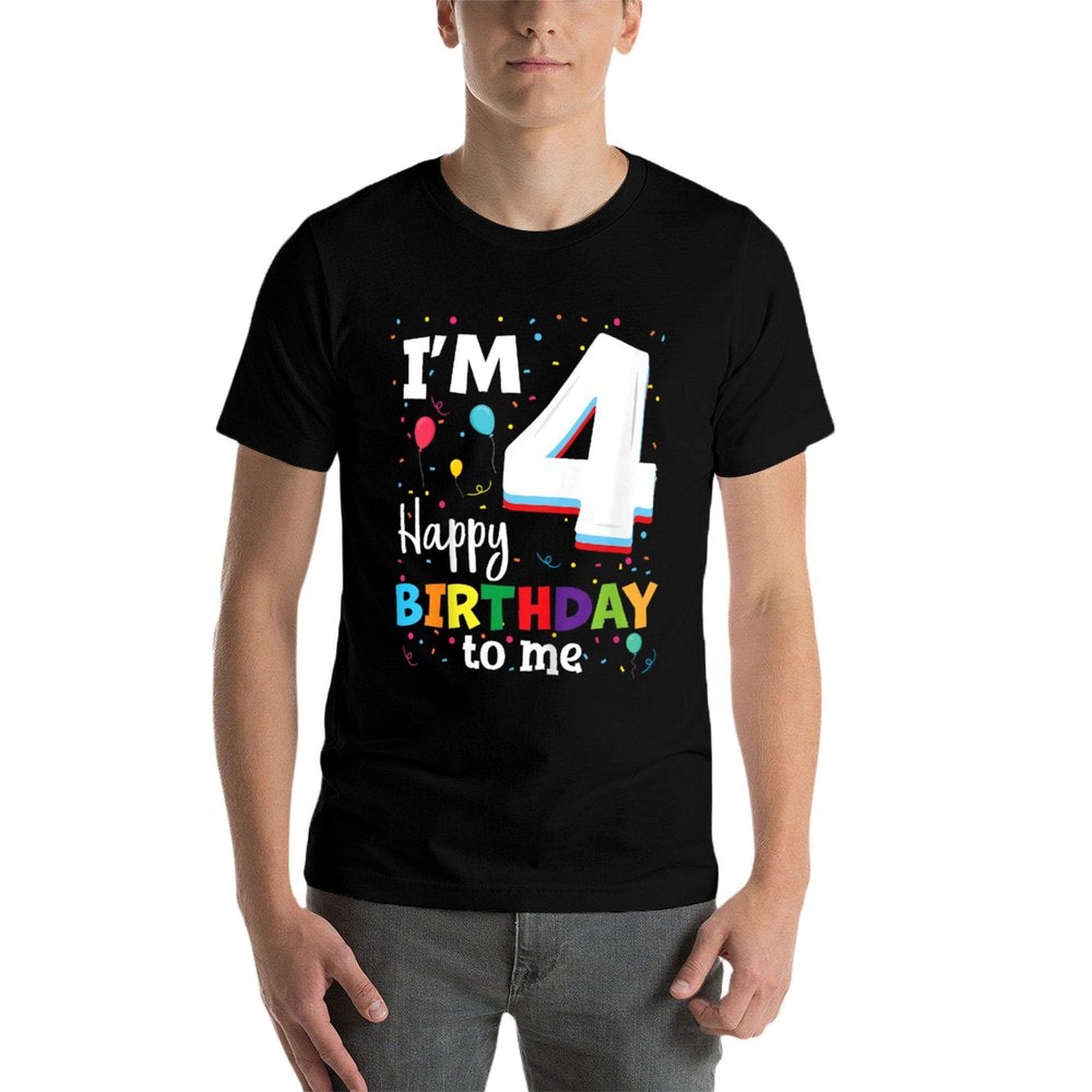 Four 4yr 4th Birthday Happy Birthday Boy 4 Years Old Comfortable T-Shirt