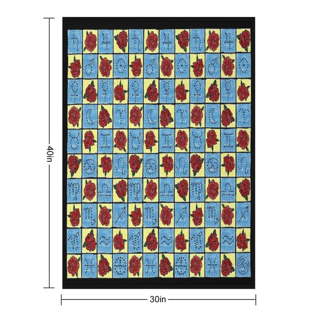 9 of Swords Tarot Blanket by Tarotista Multi-functional Throw Blanket