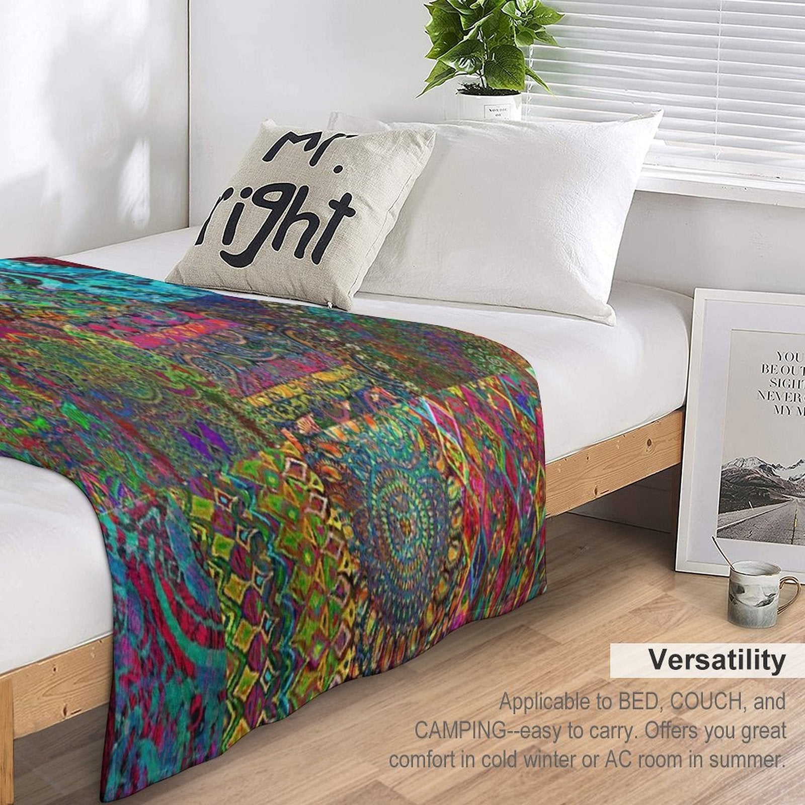 Bohemian Wonderland Durable Throw Blanket