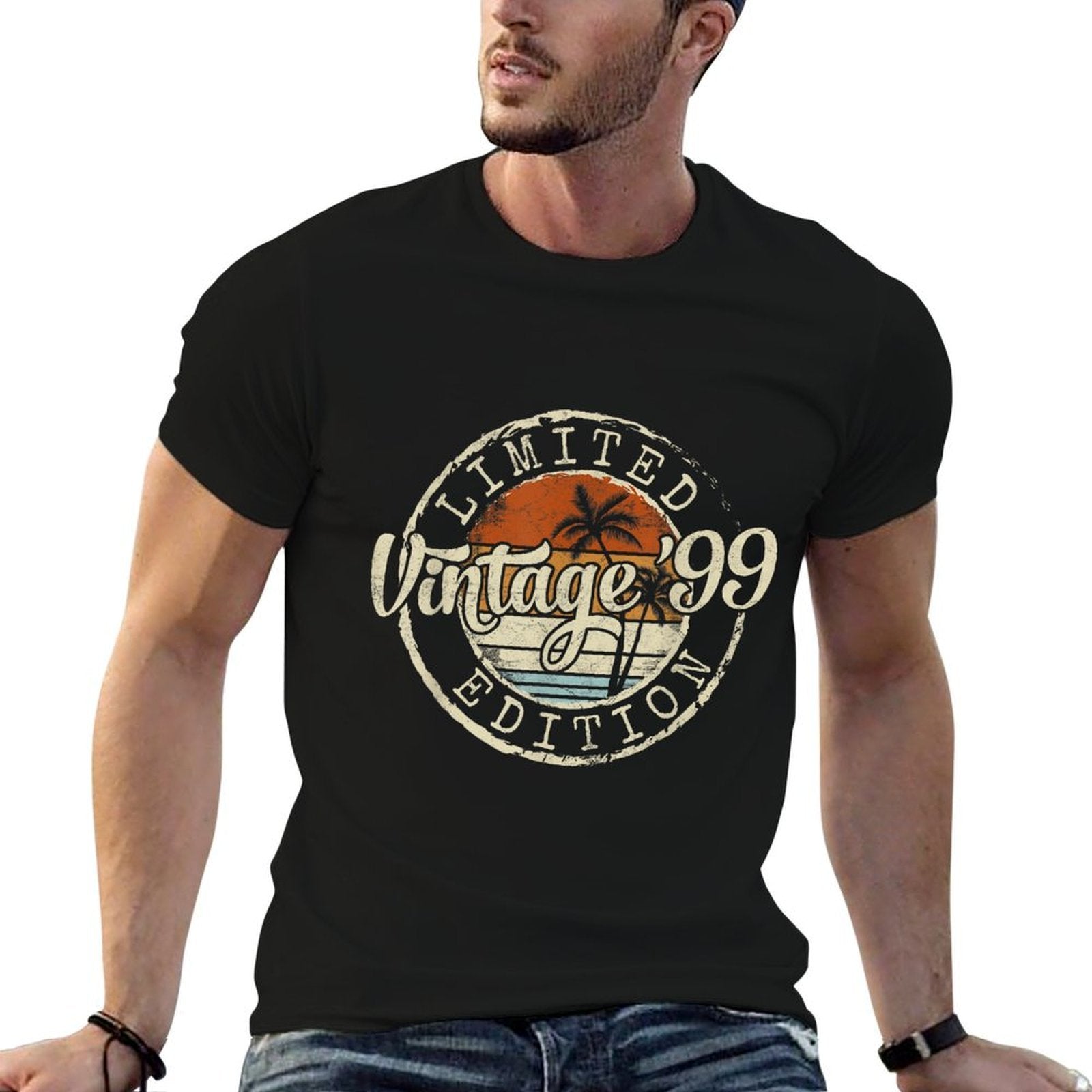Vintage 1999 26th Birthday Gifts For Men Women 26 Year Old  High-quality Stitching T-Shirt