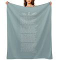 The Rudyard Kipling Poem IF Gift-ready Throw Blanket