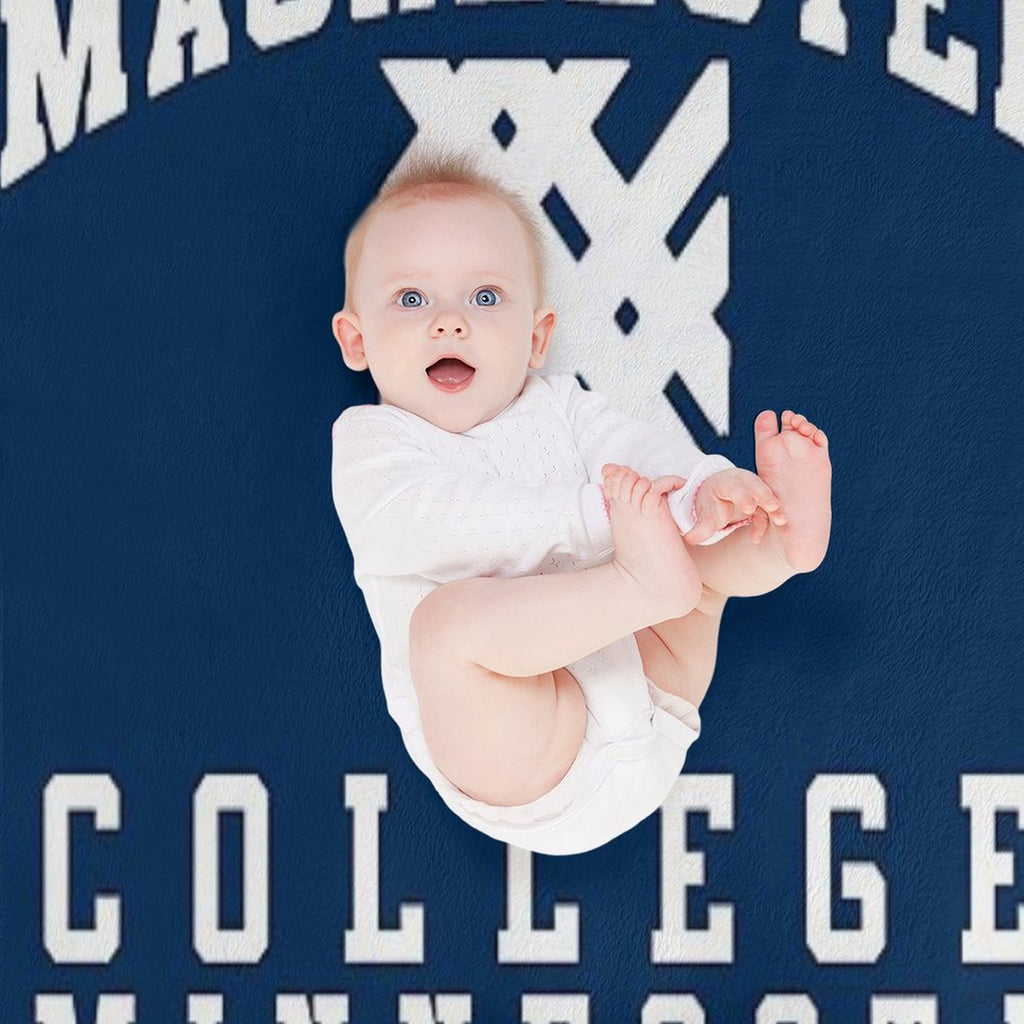 Vintage Macalester College Minessota Compact Throw Blanket