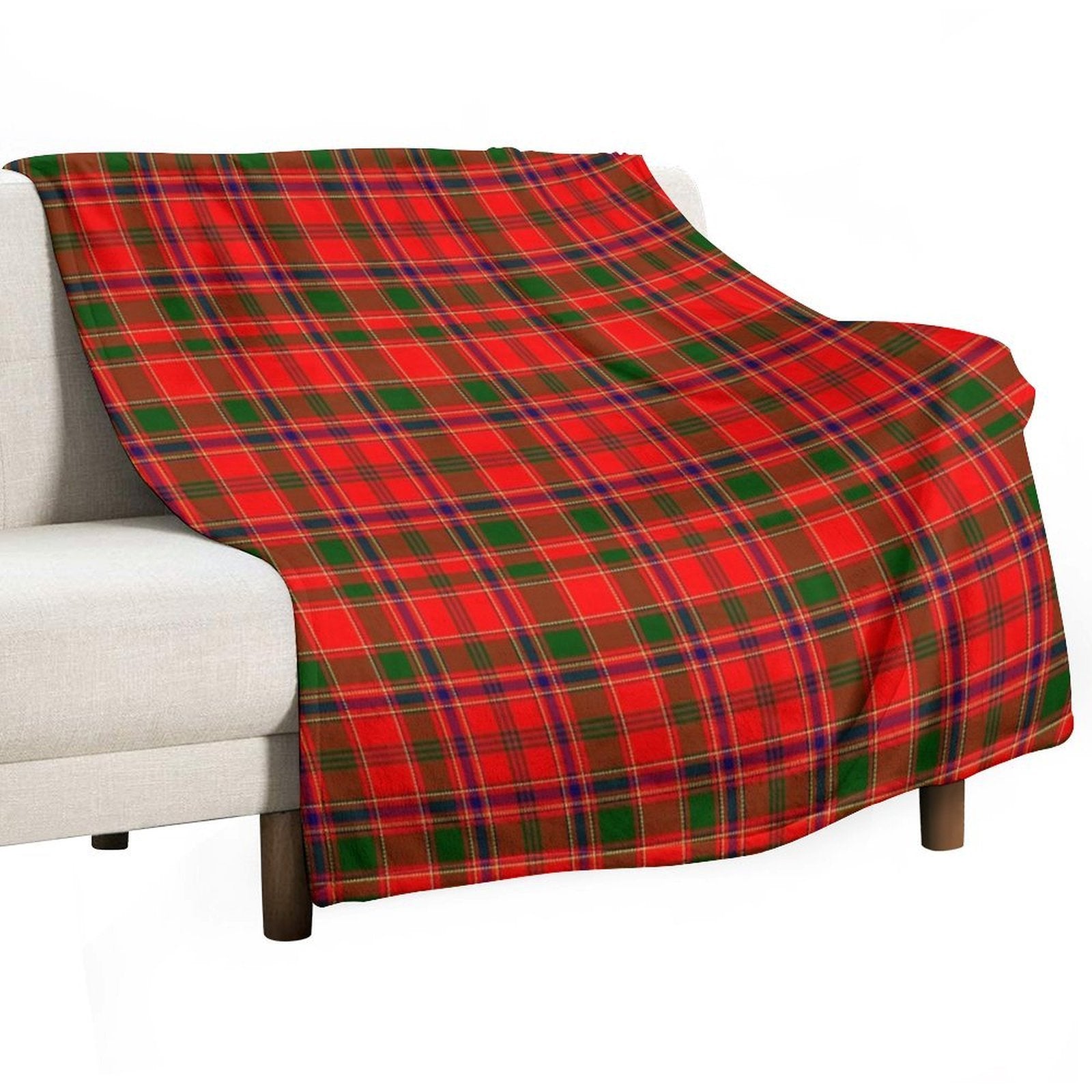 Clan Munro Tartan Quick-dry Throw Blanket