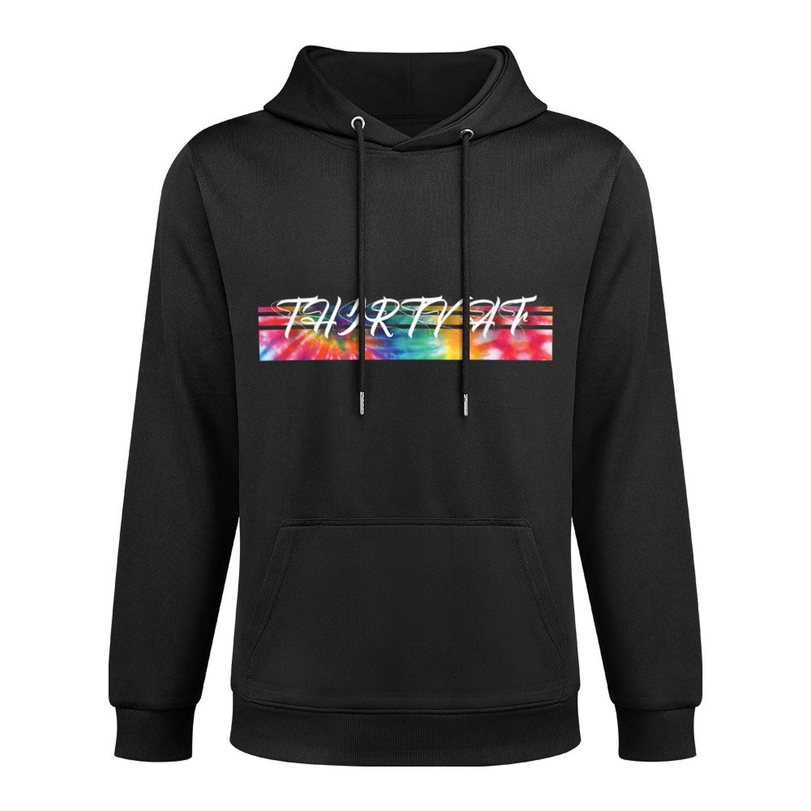 Thirty AF Tie Dye Cool Vintage Inspired 30th Birthday Cotton-Polyester Blend Hoodie