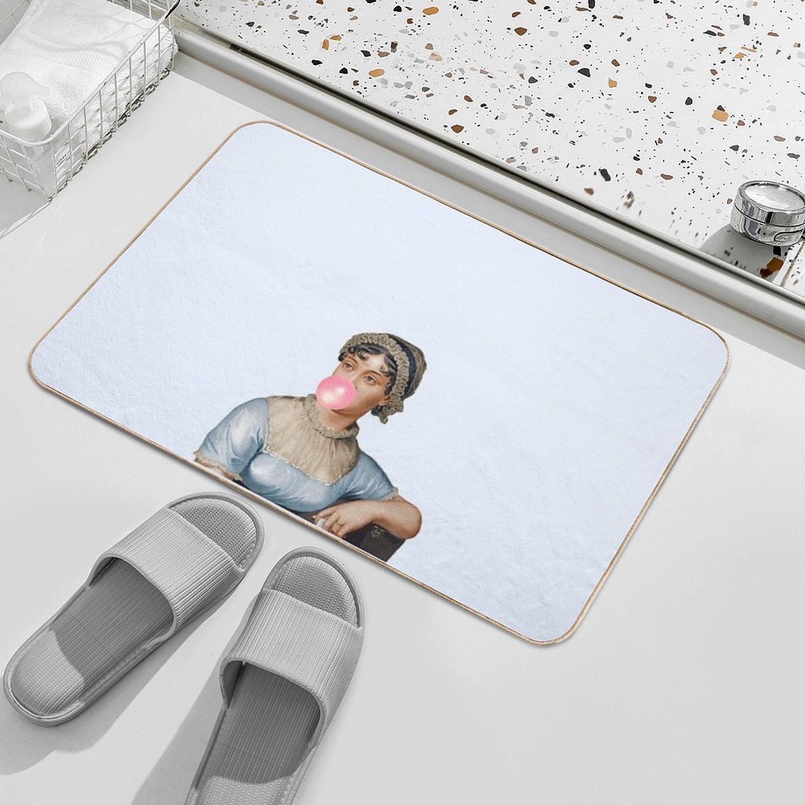 Jane Austen- Obstinate Headstrong Girl  Eco-Friendly Bath Mat