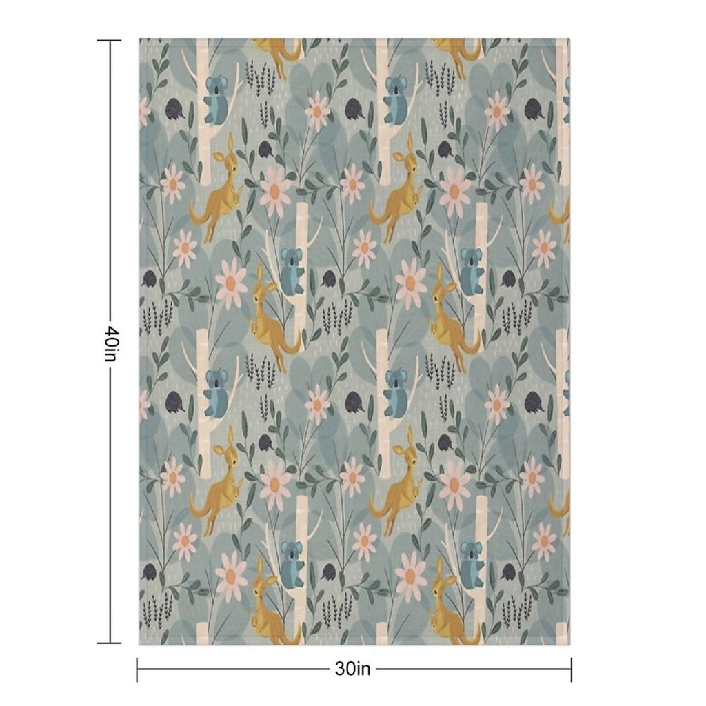 Aussie Animals All-season Throw Blanket