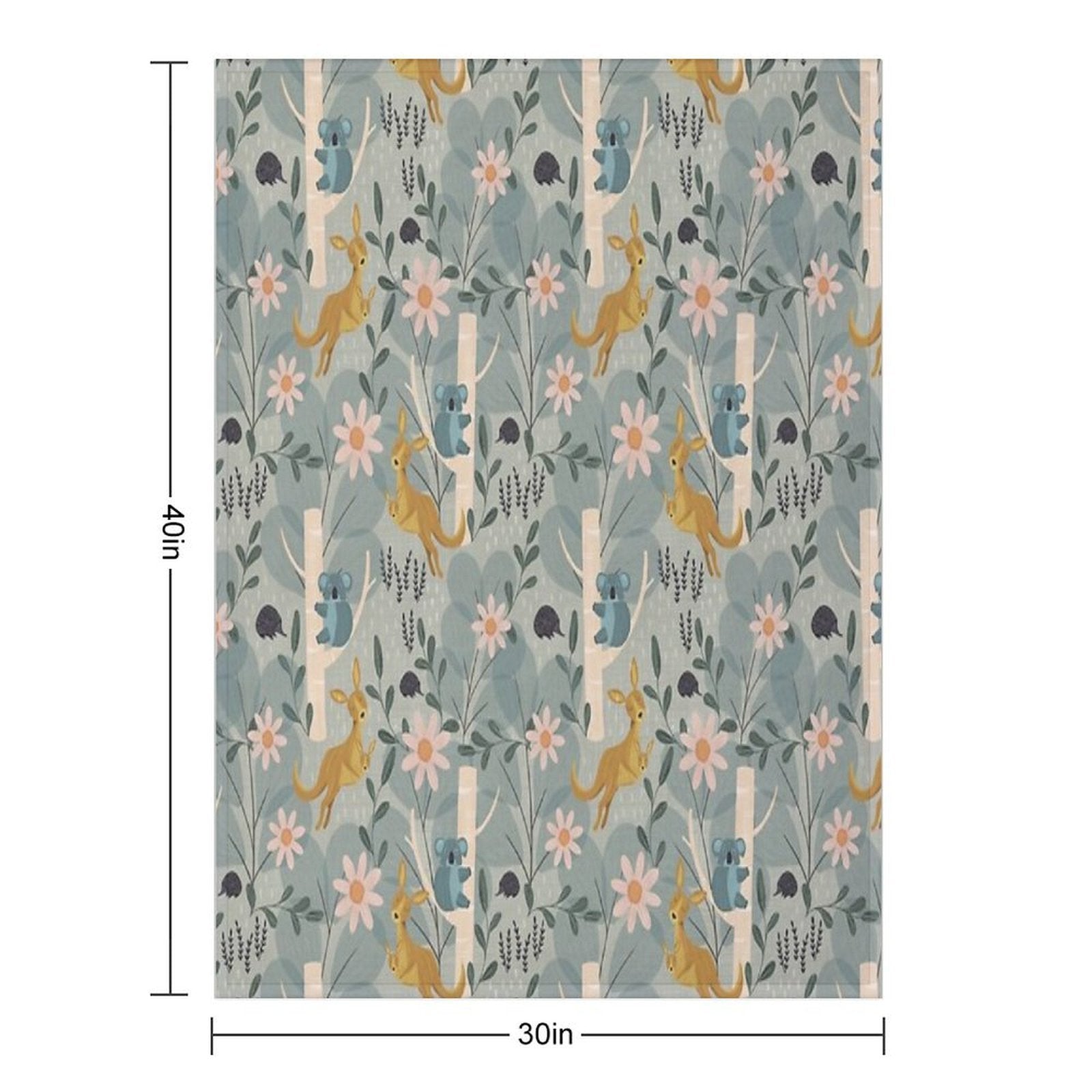 Aussie Animals All-season Throw Blanket