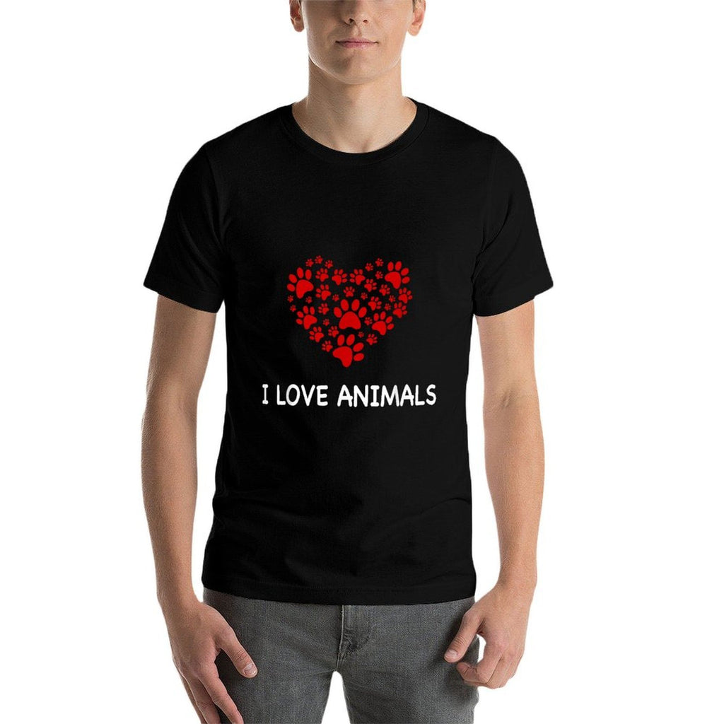 I Love Animals, Animals Are Friends Too  Slim-fit Cut T-Shirt