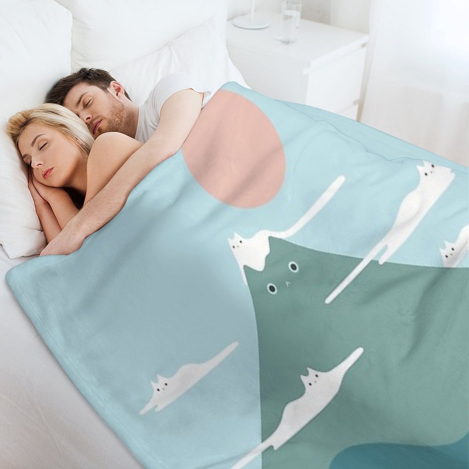 Cat Landscape 72B Gift-ready Throw Blanket