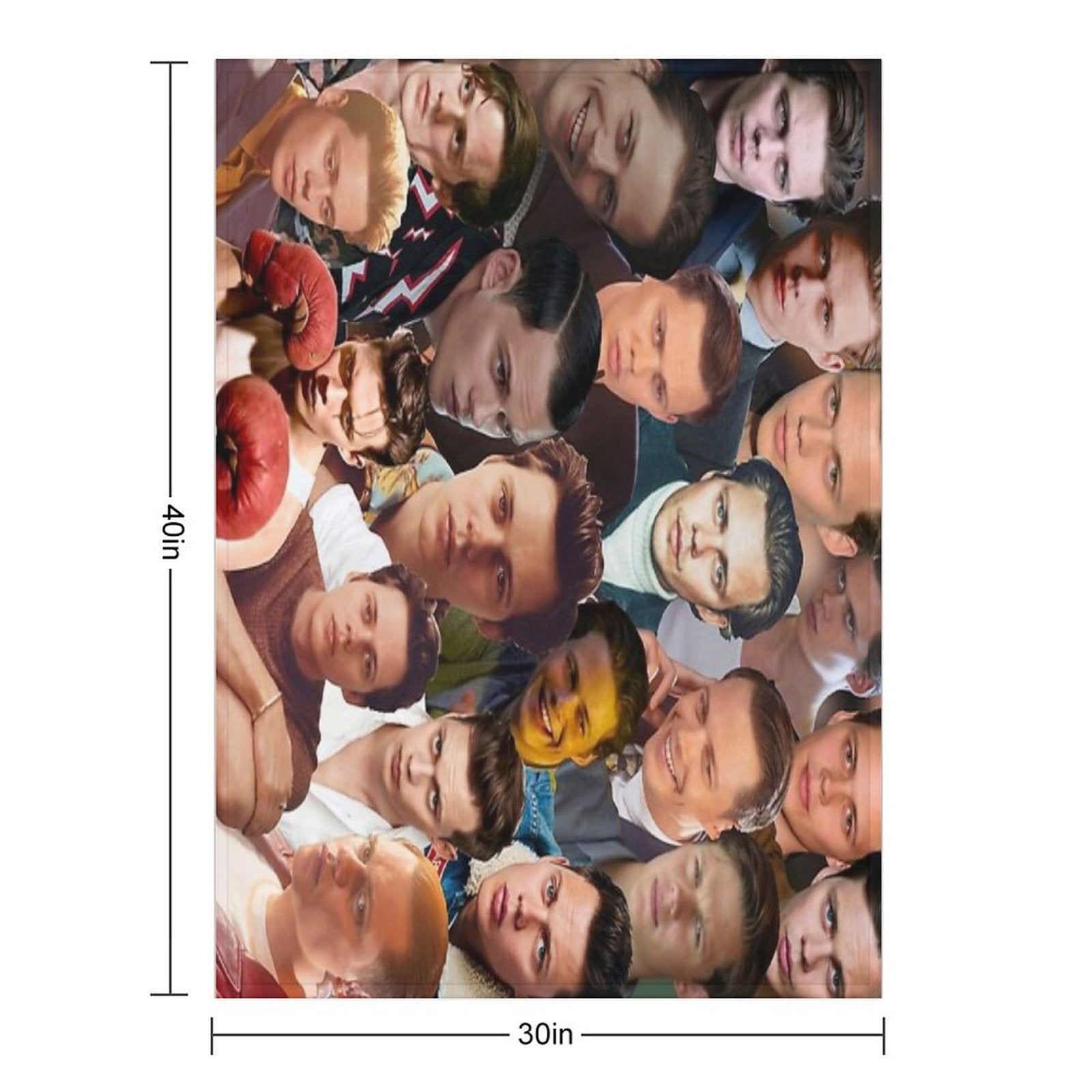 Bill Skarsgård Photo Collage Durable Throw Blanket