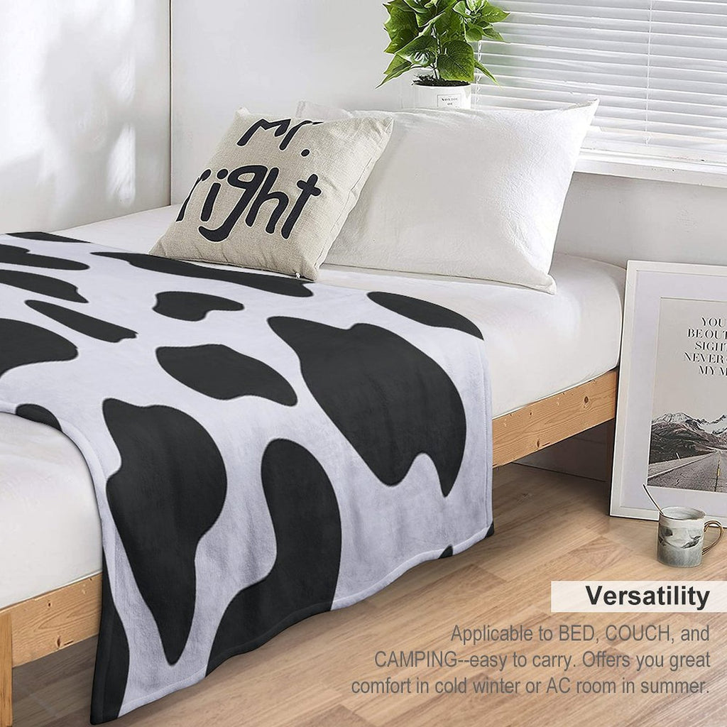 Cow Pattern Versatility Throw Blanket