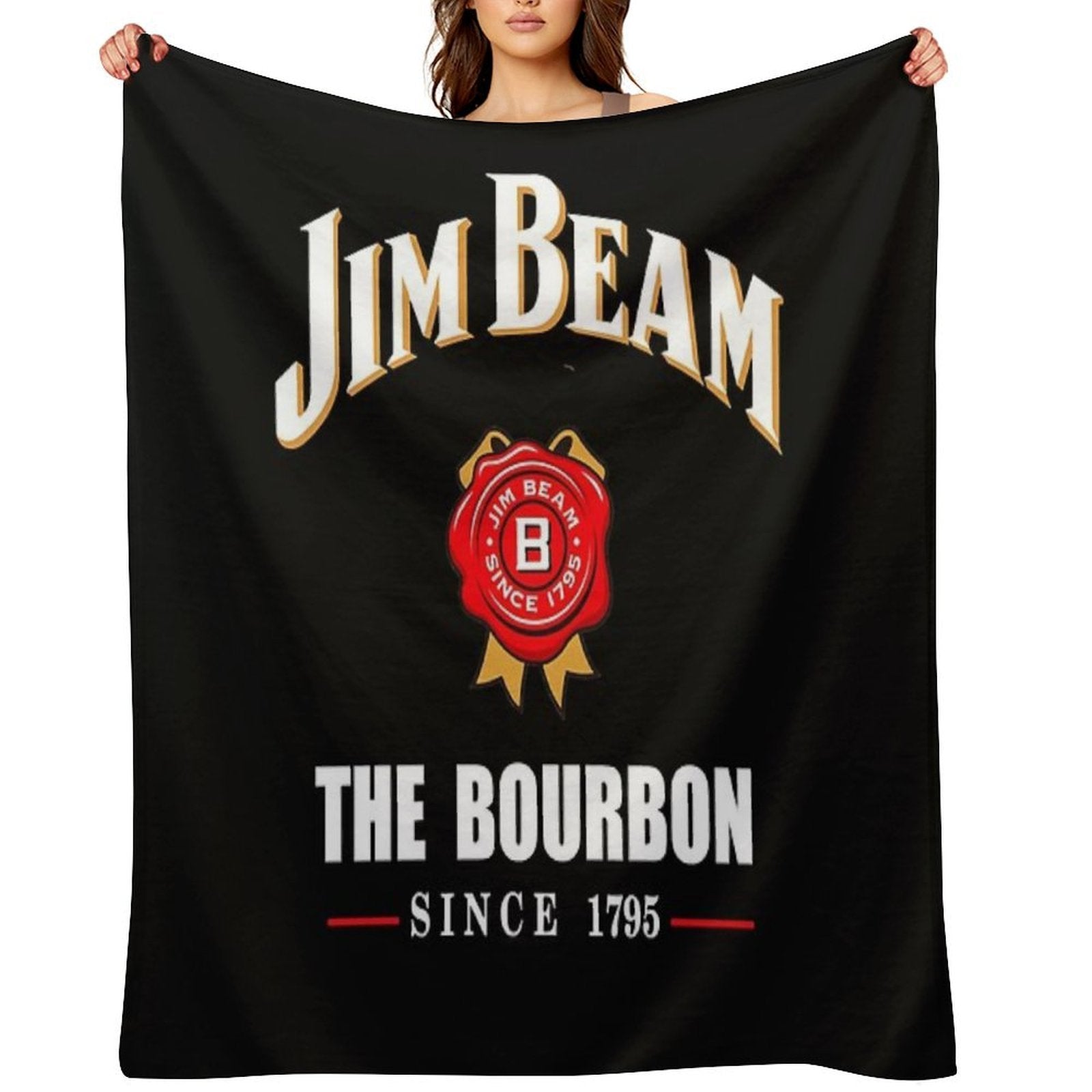Jim Beam Wrinkle-free Throw Blanket