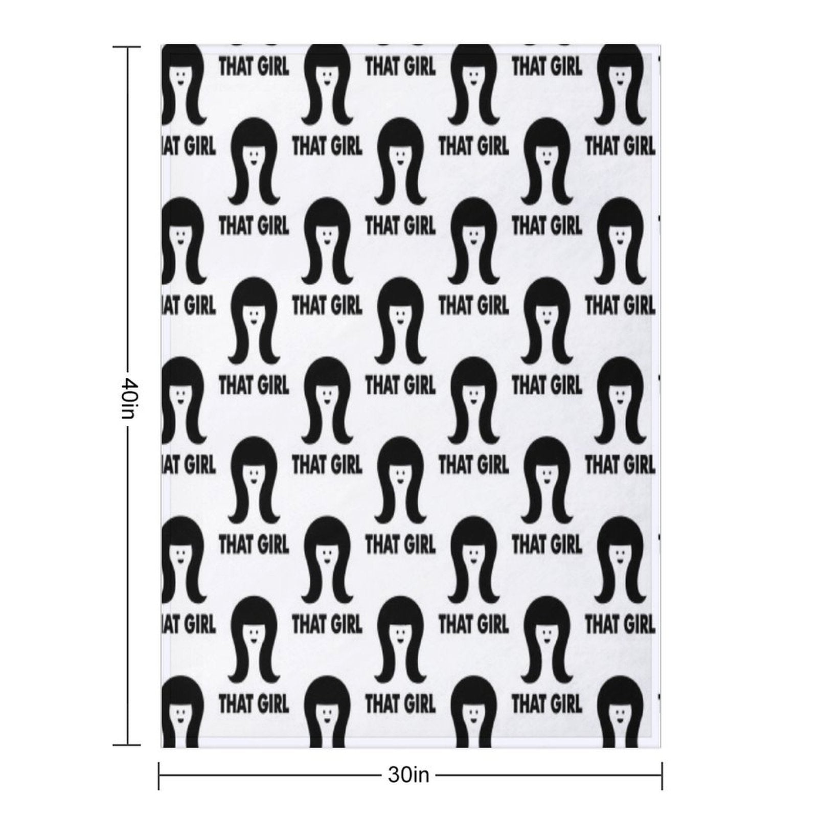 THAT GIRL Lightweight Throw Blanket