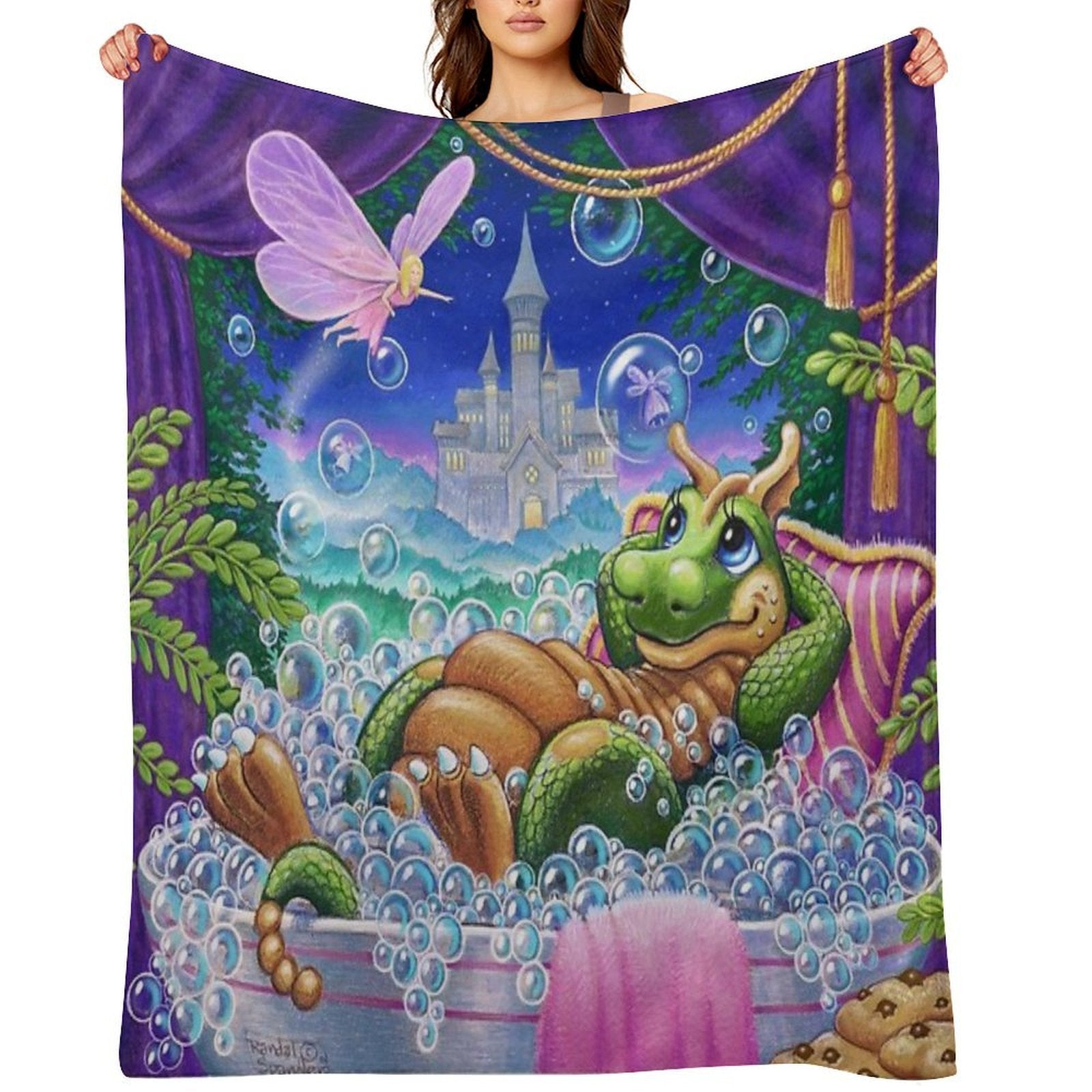 Bubble Fairies Eco-conscious Throw Blanket
