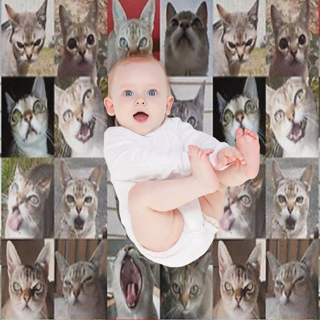 Faces of Speedball Anti-pilling Throw Blanket