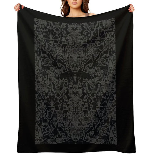 The Darkest Animal Wallpaper Easy Care Throw Blanket
