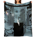 Slugcat in The Fog Compact Throw Blanket