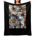 Greatest Album Collage Classic Sustainable Throw Blanket