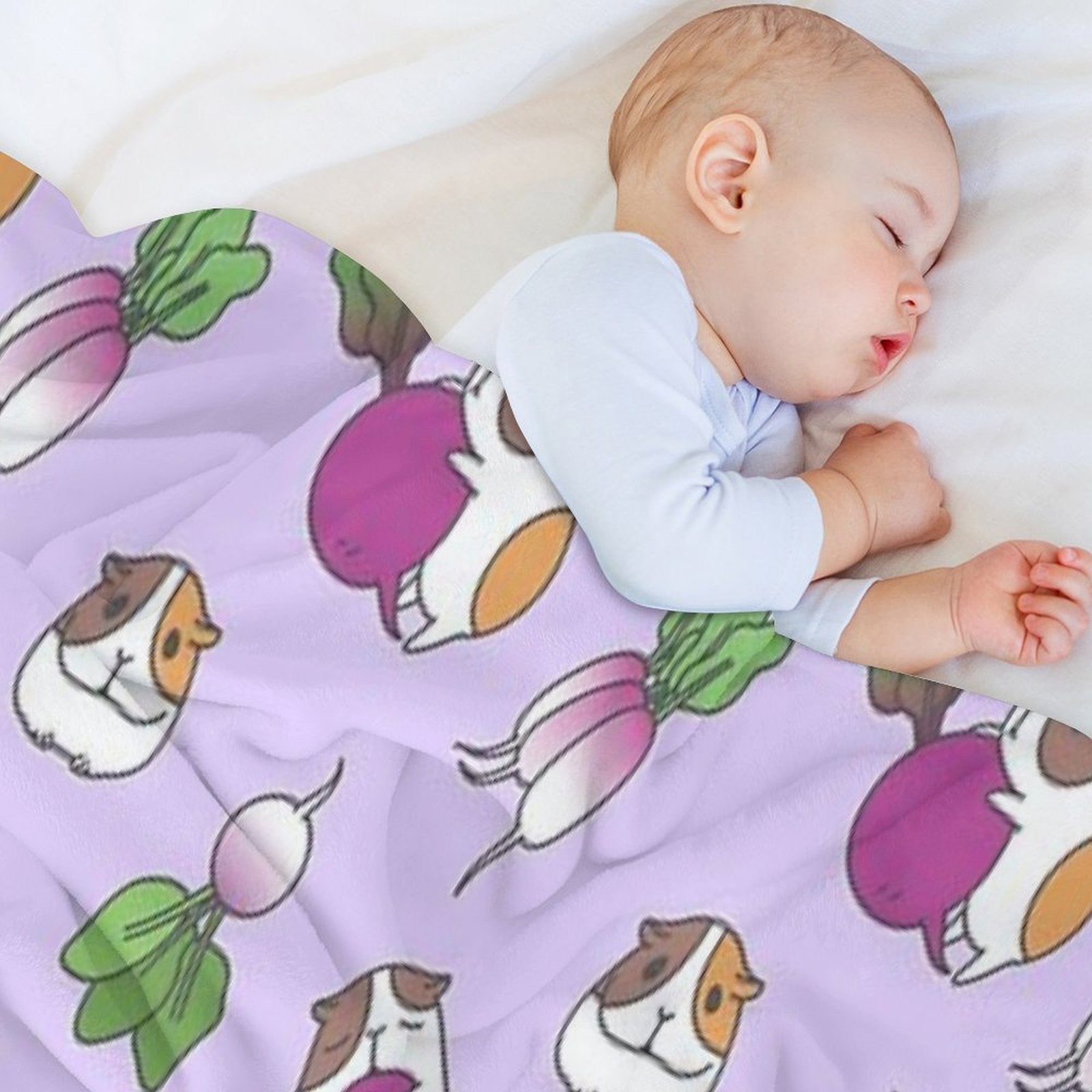 Guinea Pig Pattern Plush Throw Blanket