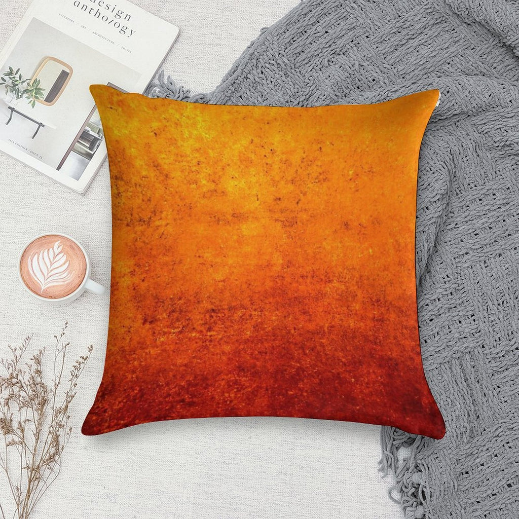 Orange Texture #2 Soft Fade-Resistant Throw Pillow