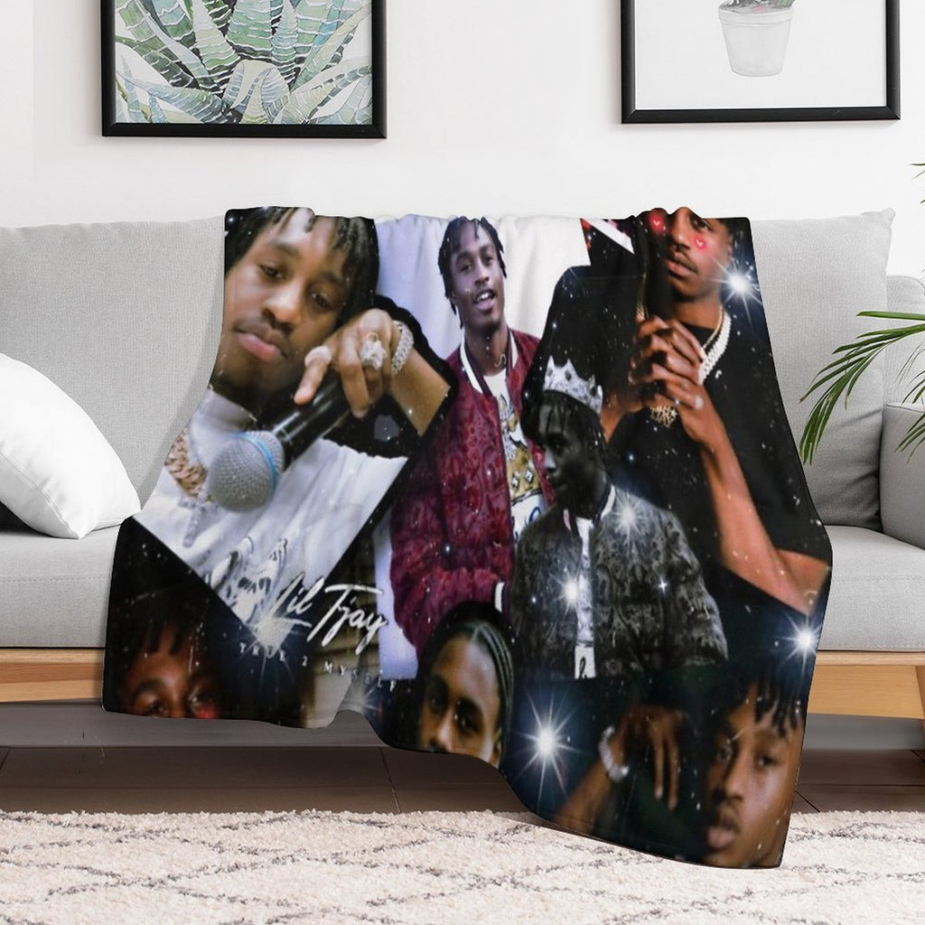 Lil Tjay, Hip-Hop, True 2 Myself, GOAT Velvety-soft Throw Blanket