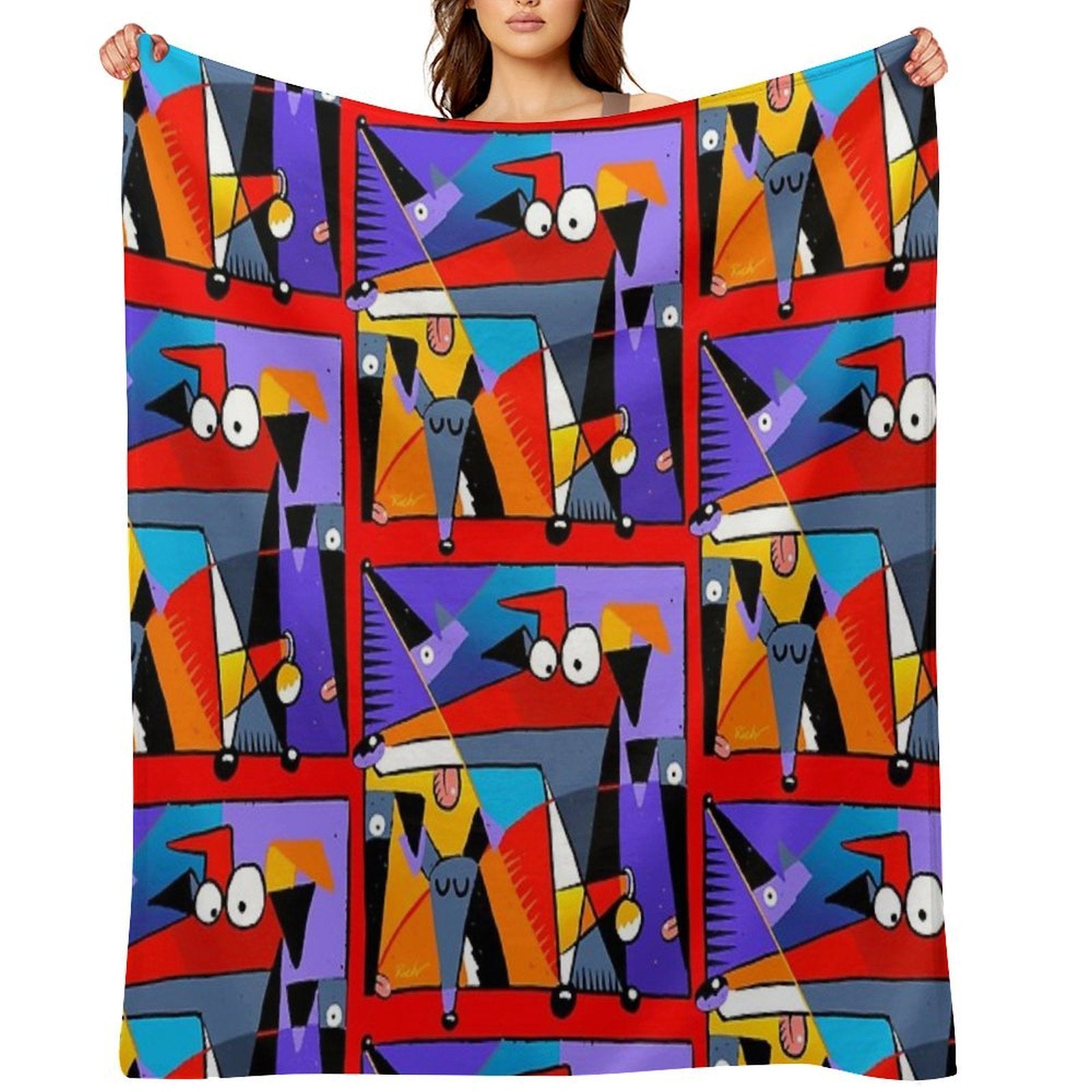 Derpism Travel-friendly Throw Blanket