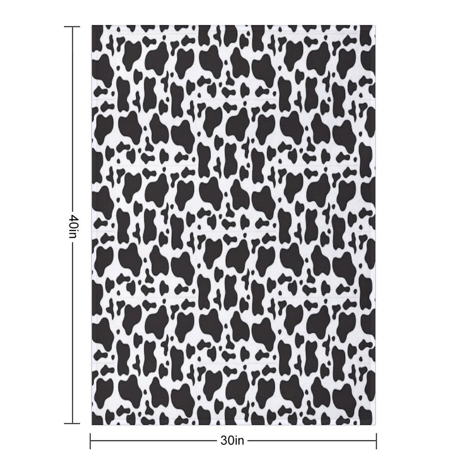 Cow Print Duvet Cover Velvety-soft Throw Blanket