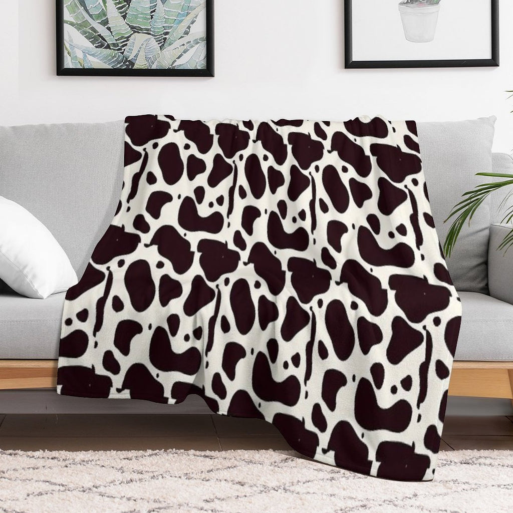 Cow Print Lightweight Throw Blanket