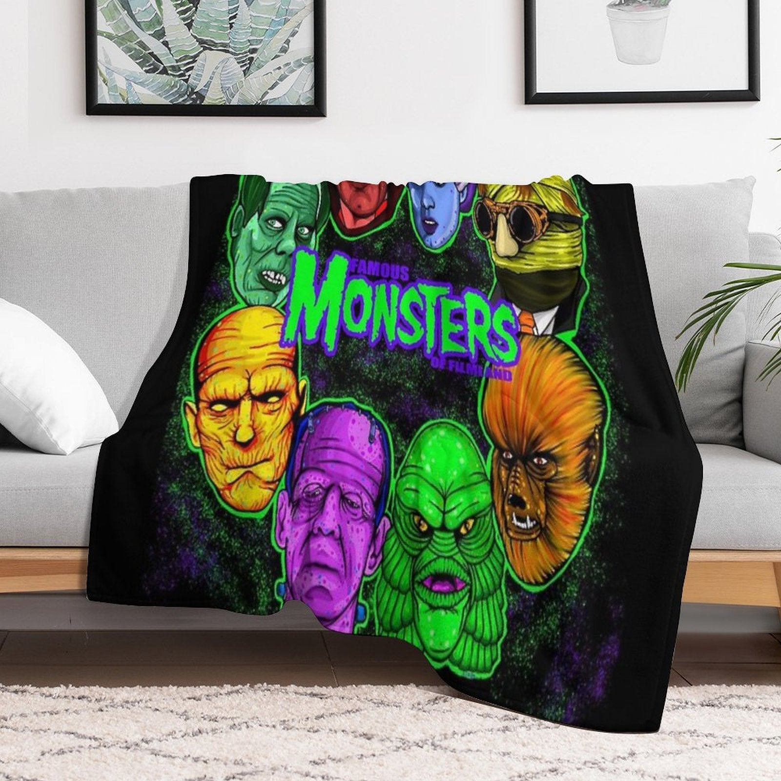 Famous Monsters of Filmland Comfort Throw Blanket
