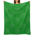 CRICKET PITCH POSITIONS- Fielding Positions Diagram Comfort Throw Blanket
