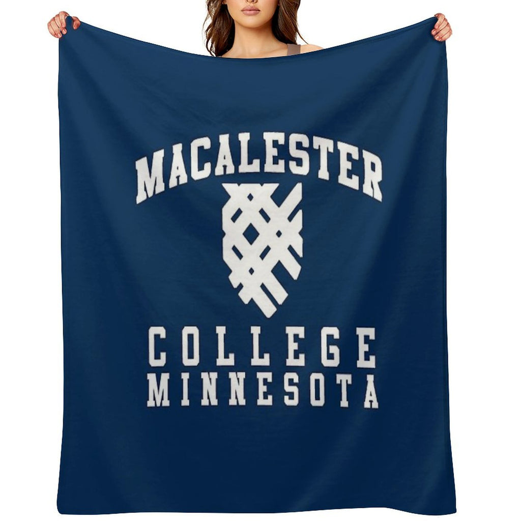 Vintage Macalester College Minessota Compact Throw Blanket