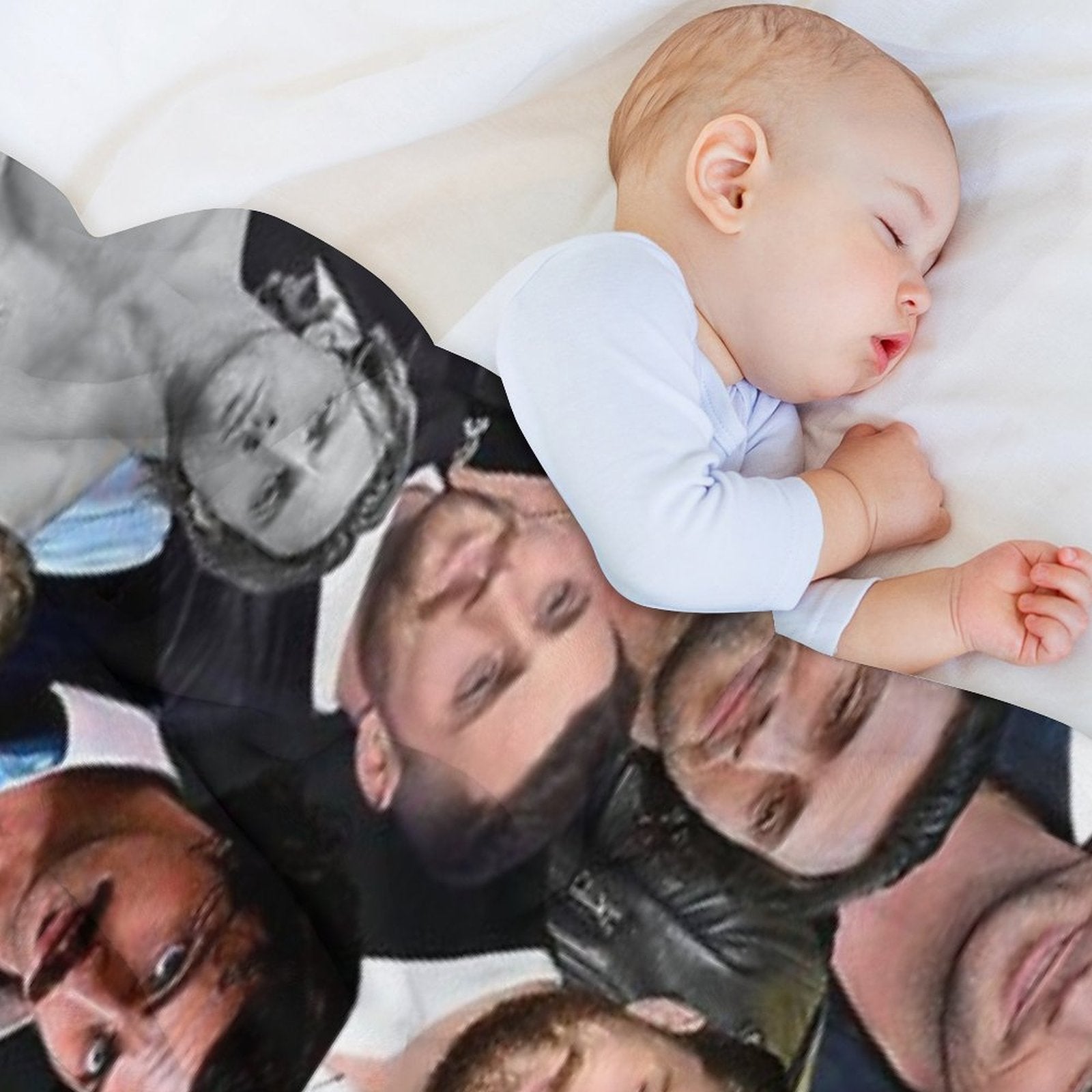 Aaron-taylor Johnson Photo Collage Machine-washable Throw Blanket