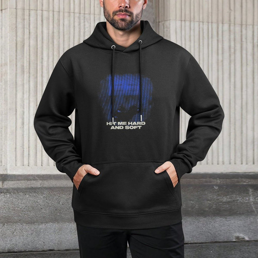 Official Billie Eilish HIT ME HARD AND SOFT Blue Photo Unisex Design Hoodie