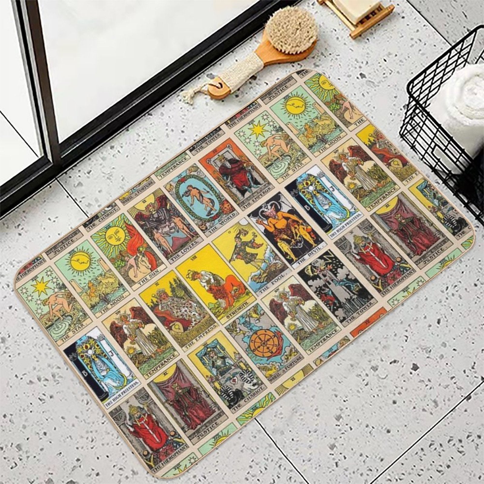Tarot Cards  Anti-Trip Bath Mat
