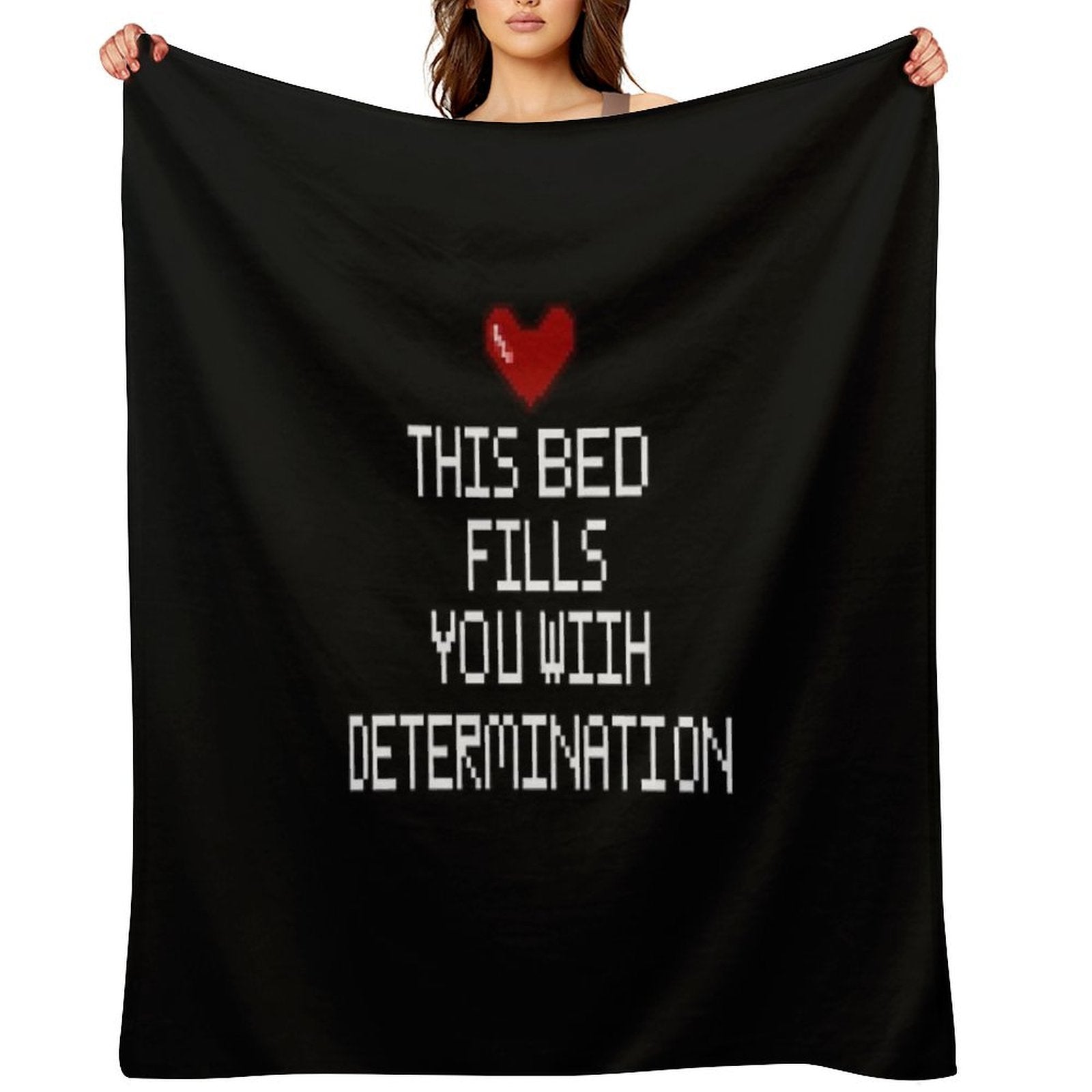 Frisk's Heart Compact Throw Blanket