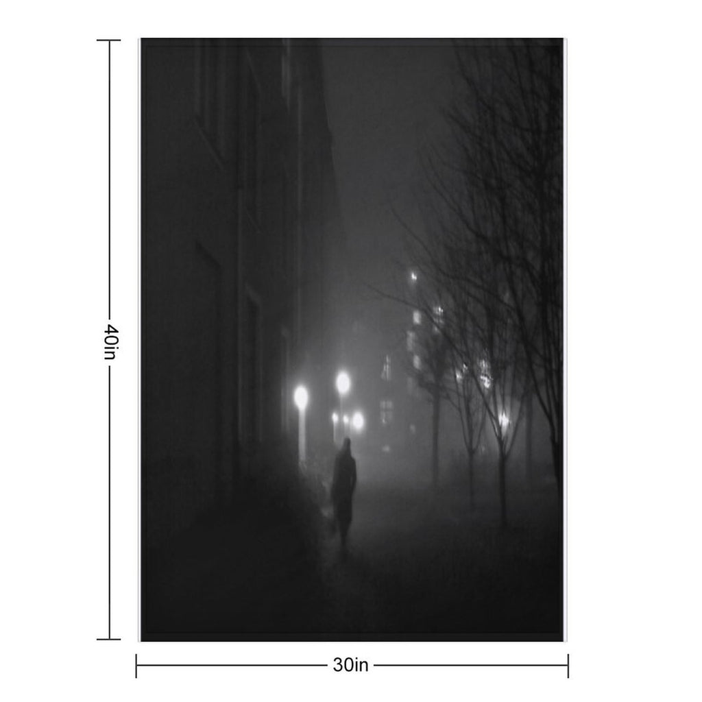 Fog Noir Spy Eco-conscious Throw Blanket
