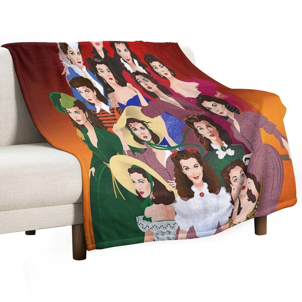 Scarlett O'Hara Compact Throw Blanket