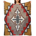 Navajo Blanket,southwestern Art,native American Art,indian Art,arizona,dessert,geometric Pattern,bow And Arrows,cowboys And Indi Lightweight Throw Blanket