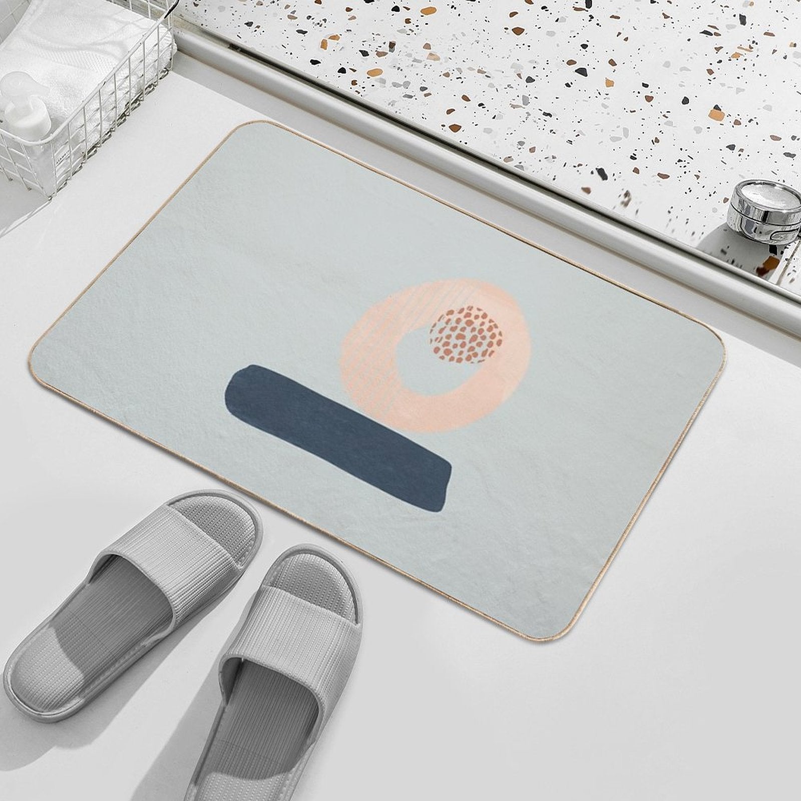 Abstract Shapes II  Versatile Bath Mat