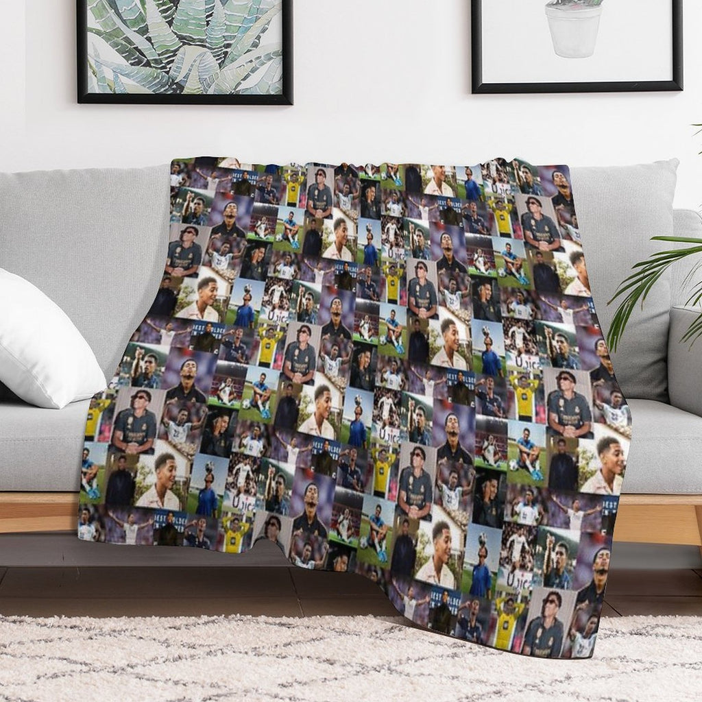 Jude Bellingham Collage Comfort Throw Blanket