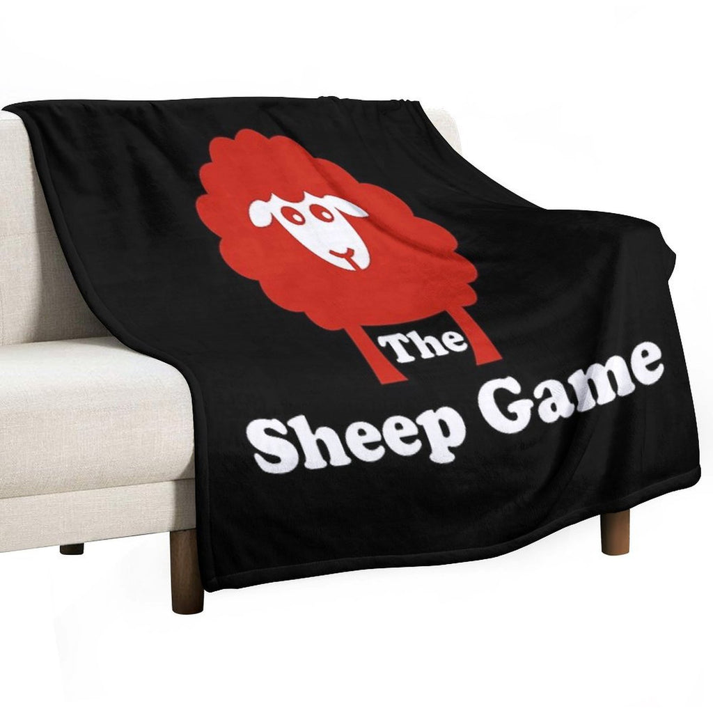 The Sheep Game Merch The Sheep Game Logo Premium Throw Blanket