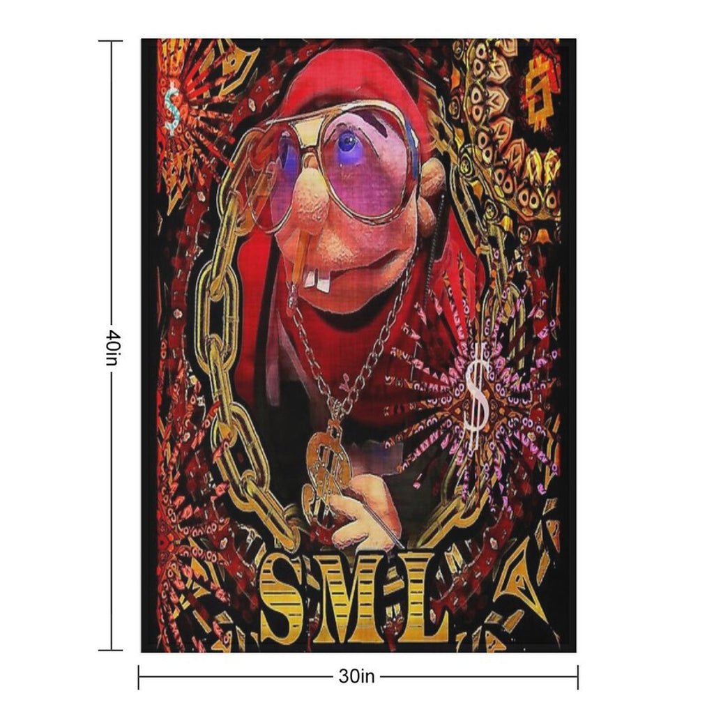 SML JEFFY RAPPER V3 Velvety-soft Throw Blanket