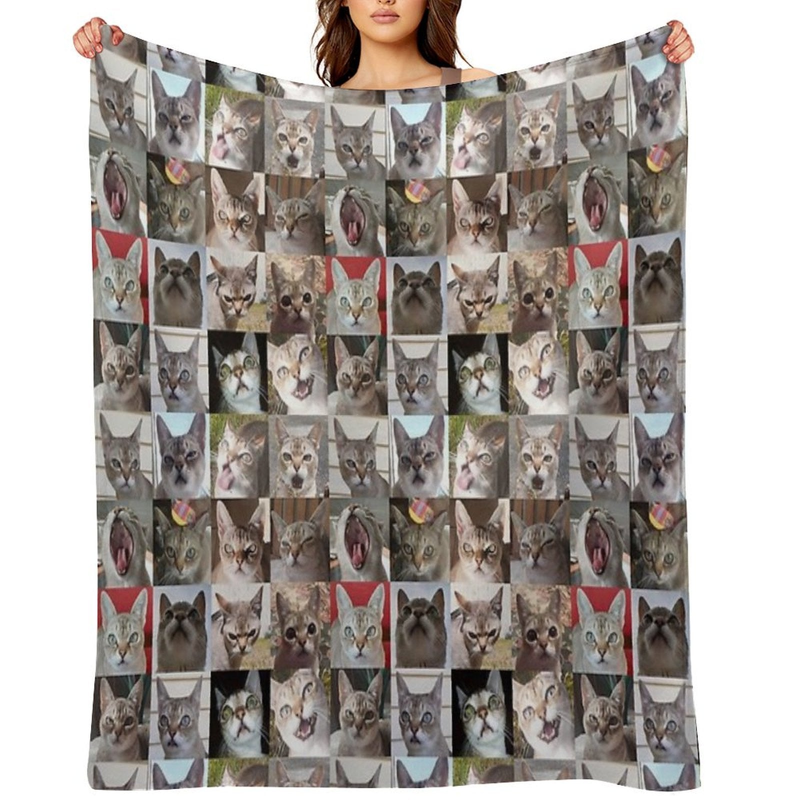 Faces of Speedball Anti-pilling Throw Blanket
