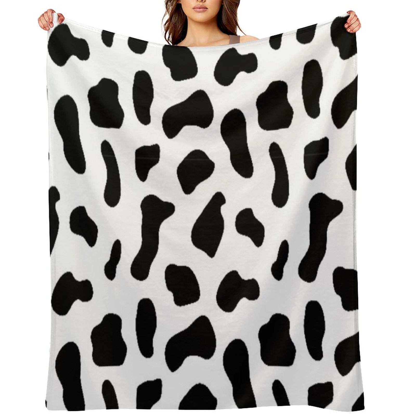 Cow Print Gift-ready Throw Blanket