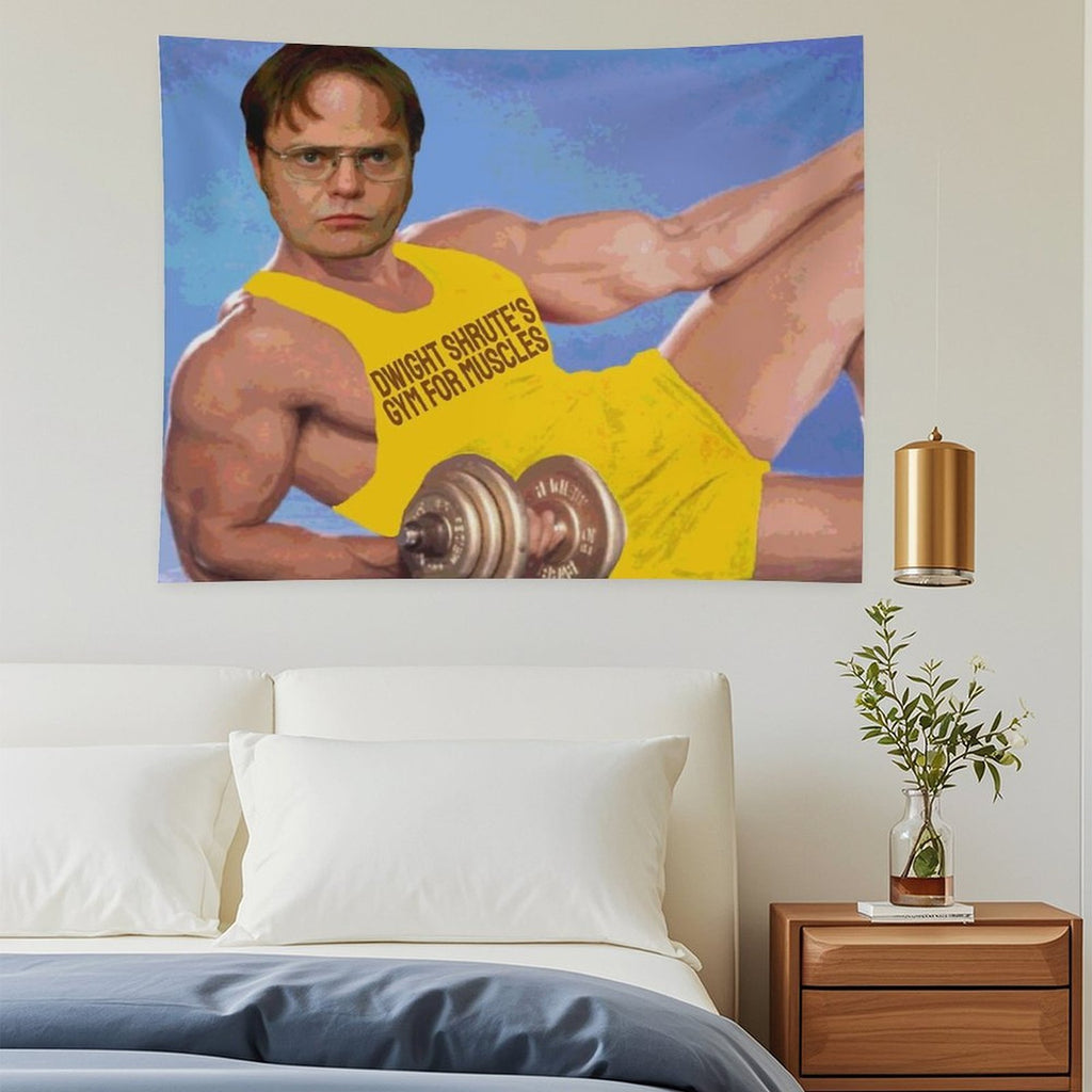 Dwight's Gym For Muscles Tapestry