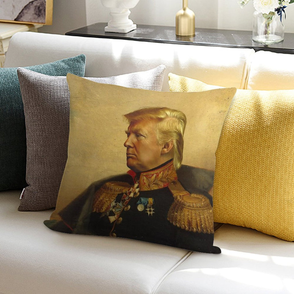 Donald Trump - Replaceface Soft Short Plush Fabric Throw Pillow