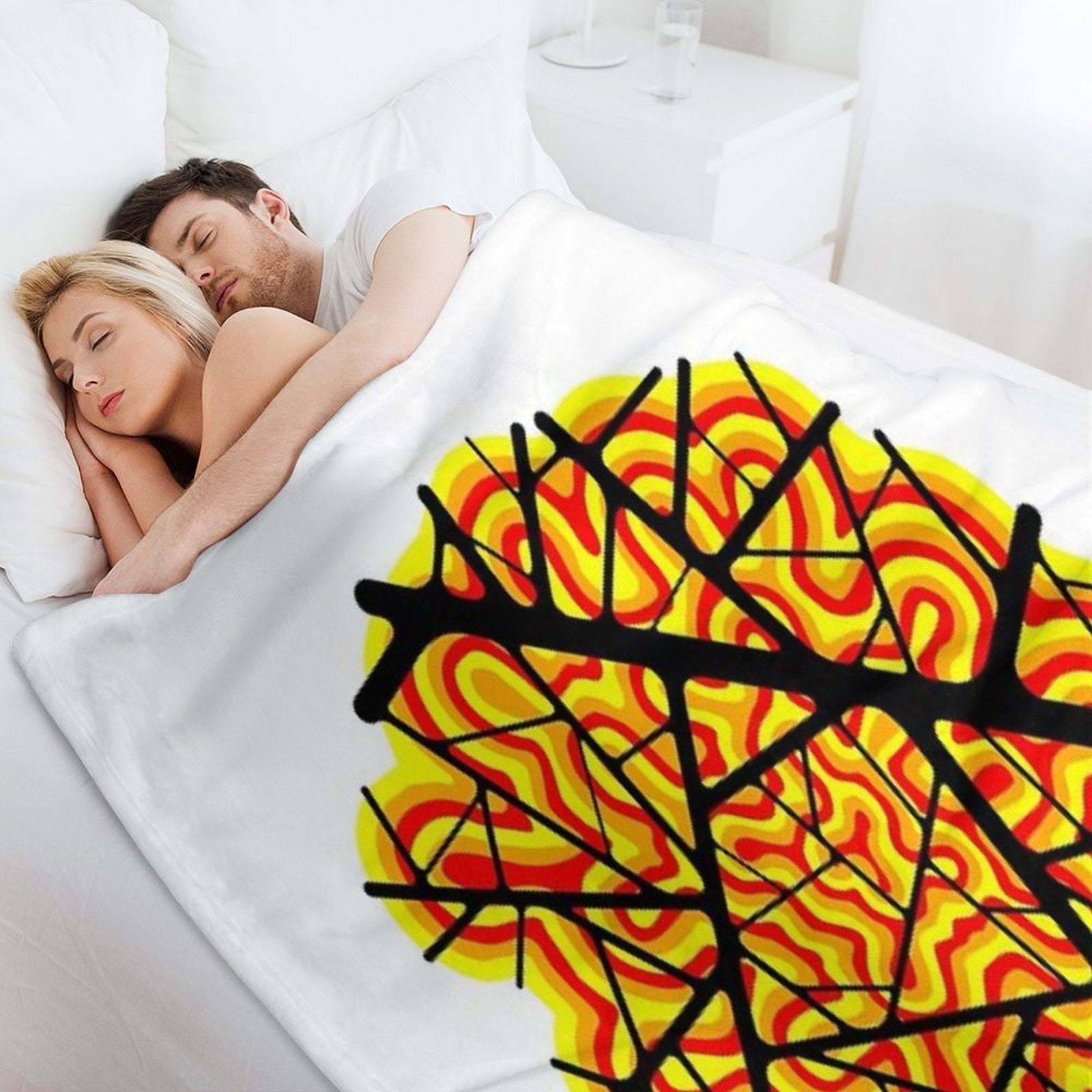 Highways to Hell - Original Artwork Wrinkle-free Throw Blanket