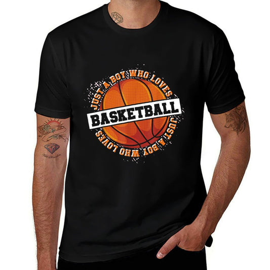 Basketball Fan Basketball Player Boys Sport Basketball  Relaxed-fit T-Shirt