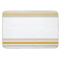 Line Art Neutral Yellow  Pet-Safe Bath Mat